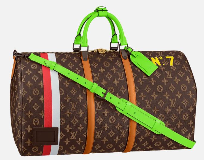 LV Keepall Bandouliere 55 Trunk NO7 Weekend Travel Bag